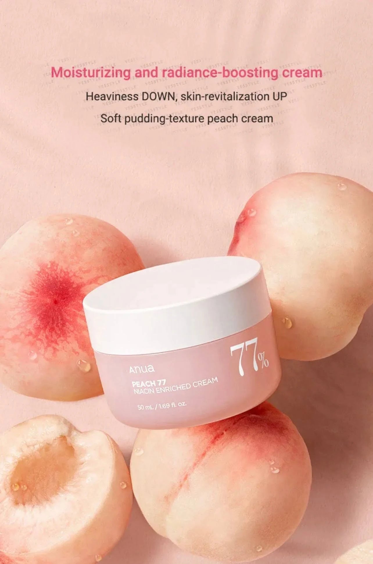 Anua - Peach 77 Niacin Enriched Cream - Crème hydratante 220