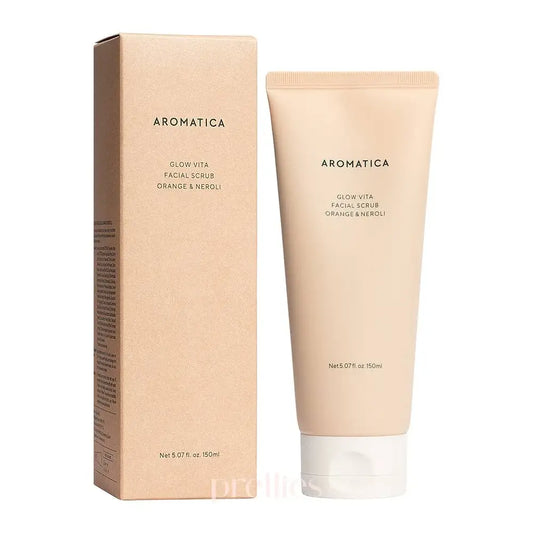 Aromatica - Gommage Visage Éclat Glow Vita à l’Orange & au Néroli – 150 ml