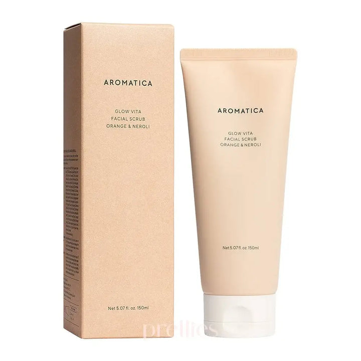 Aromatica - Gommage Visage Éclat Glow Vita à l’Orange & au Néroli – 150 ml