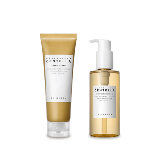 SKIN1004 - DUO DOUBLE NETTOYANT CENTELLA DE MADAGASCAR (huile nettoyante + mousse nettoyante centella)
