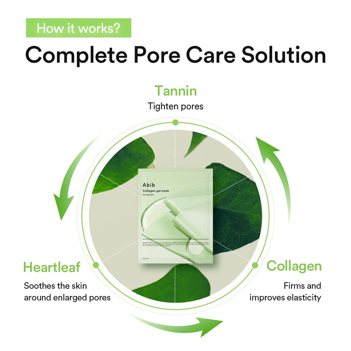 Abib - Collagen Gel Mask - 35 g - Heartleaf Jelly - 1 ea