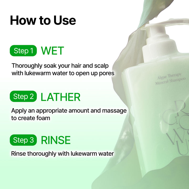 Algae Therapy Mineral Shampoo (500ml / 16.91 fl.oz.)
